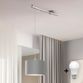 Eglo - LED Riippuvalaisin CALCENA 1xE27/60W/230V kromi/harmaa
