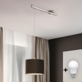 Eglo - LED Riippuvalaisin CALCENA 1xE27/60W/230V kromi/ruskea