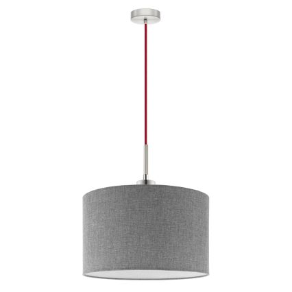 Eglo - LED Riippuvalaisin TUNJA 1xE27/60W/230V harmaa