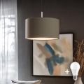Eglo - LED Riippuvalaisin TUNJA 1xE27/60W/230V taupe