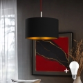 Eglo - LED Ripustettava valaisin TUNJA 1xE27/60W/230V musta