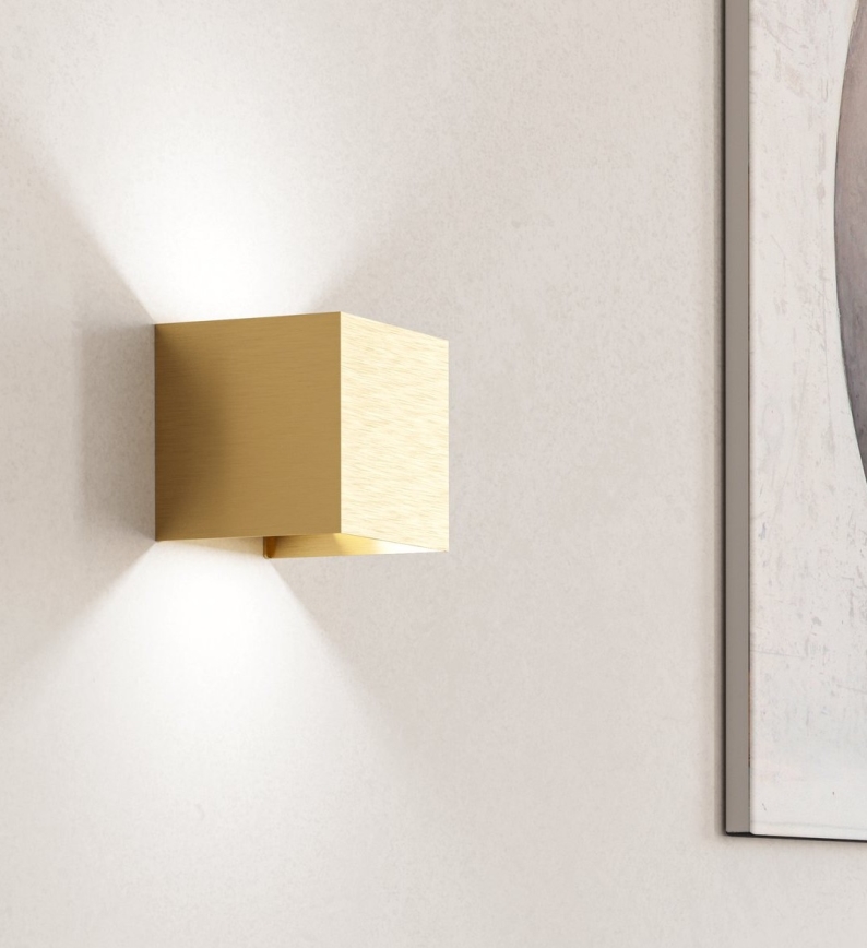 Eglo - LED-seinävalaisin 2xLED/1,5W/230V 3000K kulta