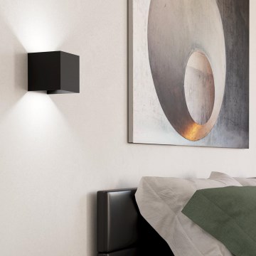 Eglo - LED-seinävalaisin 2xLED/1,5W/230V 3000K musta