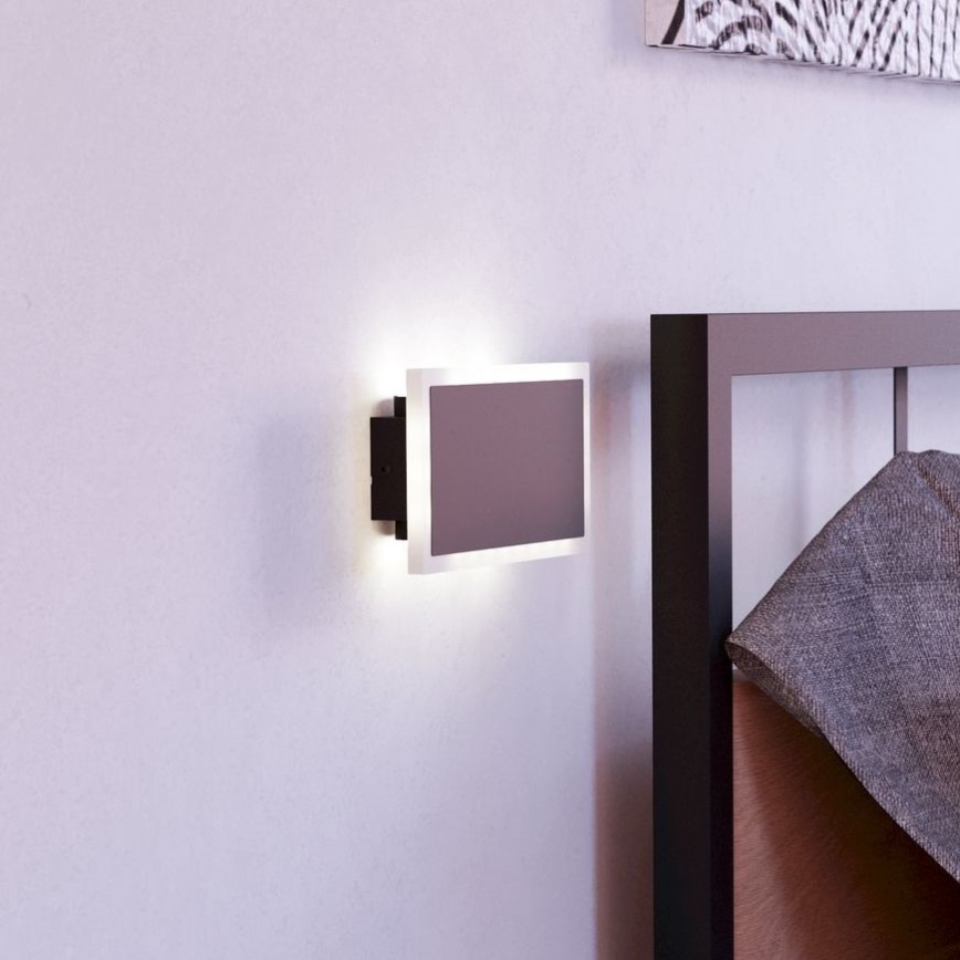Eglo - LED-seinävalaisin LED/12W/230V 3000K 12x23 cm musta
