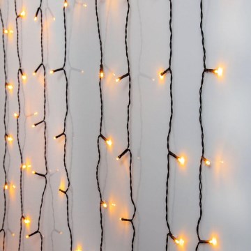 Eglo - LED ulko jouluverho GOLDEN 120xLED 2m IP44 lämmin valkoinen