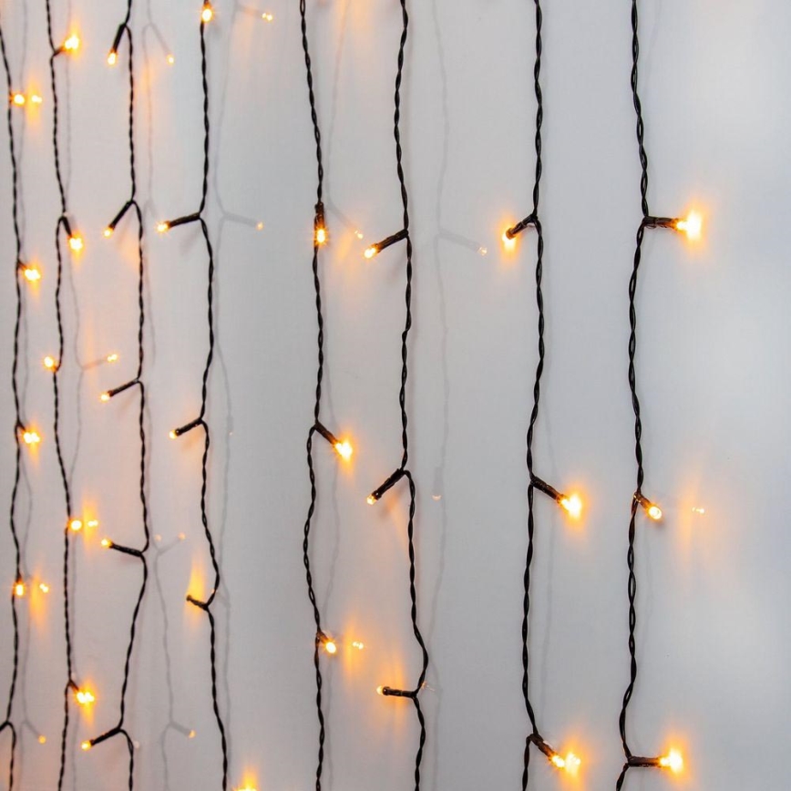 Eglo - LED ulko jouluverho GOLDEN 120xLED 2m IP44 lämmin valkoinen