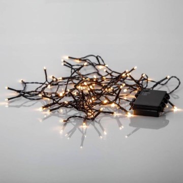 Eglo - LED-ulkojouluketju 80xLED/3xAA 6,1m IP44