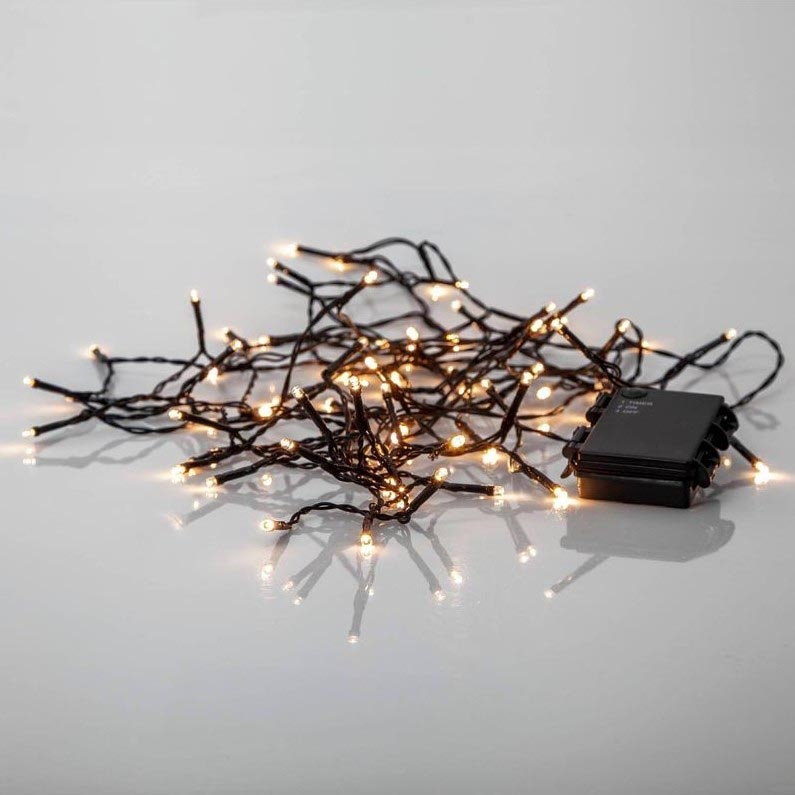 Eglo - LED-ulkojouluketju 80xLED/3xAA 6,1m IP44