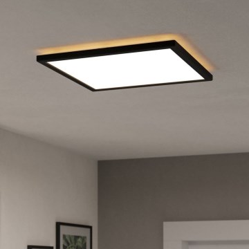 Eglo - LED-ulkokattovalaisin LED/17,6W/230V 2700/4000/6500K 39x39 cm IP44 musta