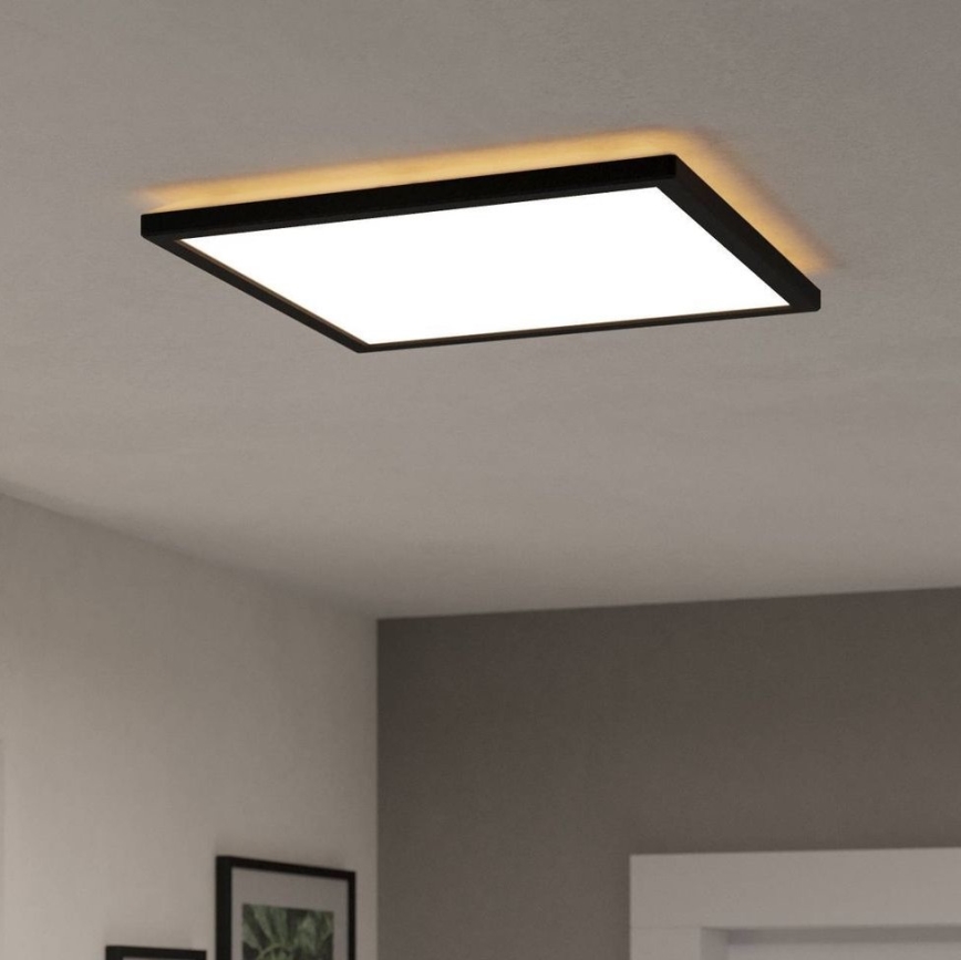 Eglo - LED-ulkokattovalaisin LED/17,6W/230V 2700/4000/6500K 39x39 cm IP44 musta