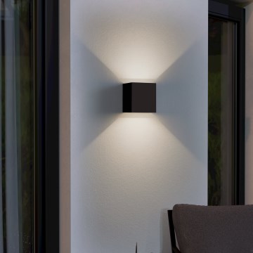 Eglo - LED-ulkoseinävalaisin 2xLED/2,8W/230V IP54 musta