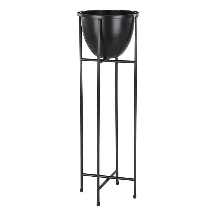 Eglo - Metallinen kukkaruukku 73x23,5 cm musta