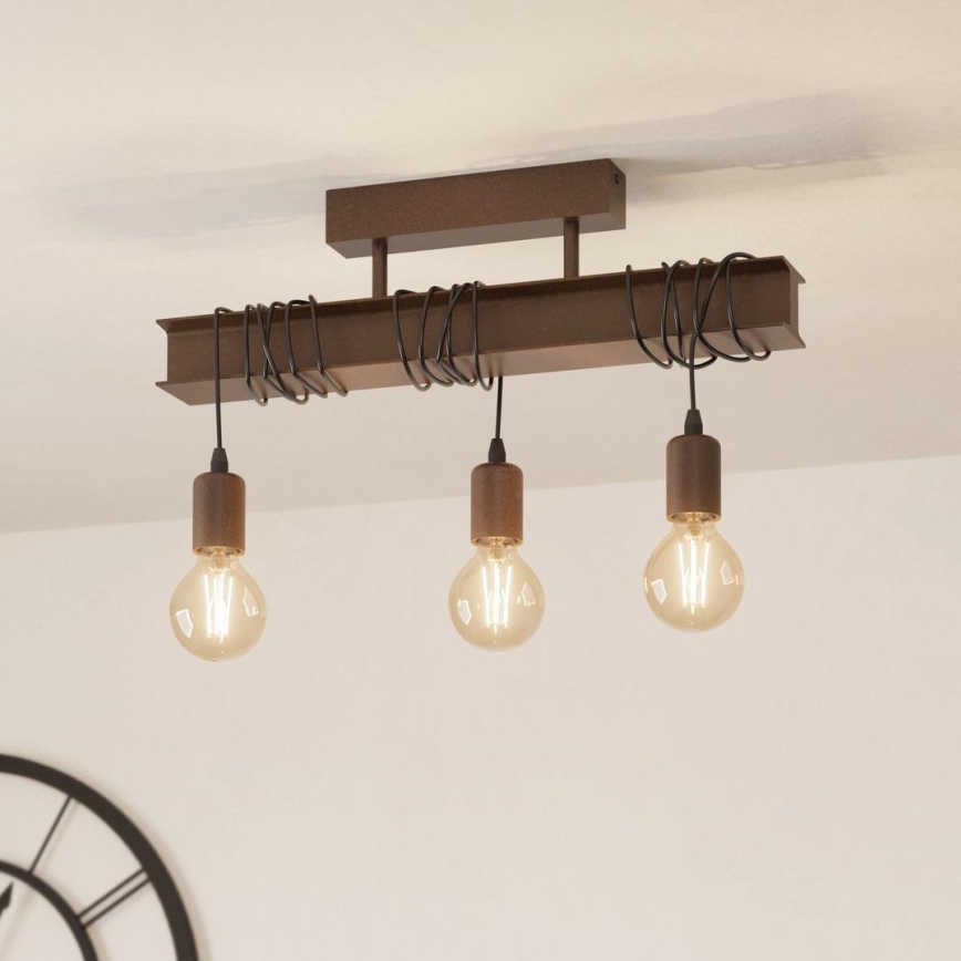 Eglo - Pinta-asetettava kattokruunu TOWNSHEND 3xE27/60W/230V
