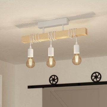 Eglo - Pintakiinnitteinen kattovalaisin TOWNSHEND 3xE27/60W/230V