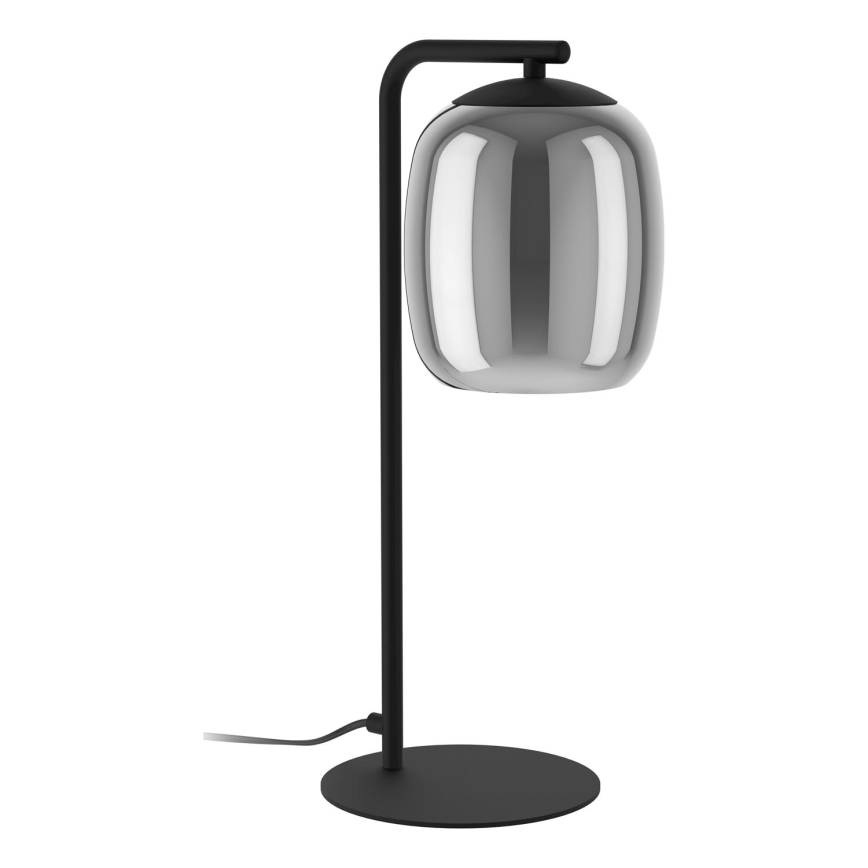Eglo - Pöytävalaisin 1xE27/28W/230V harmaa
