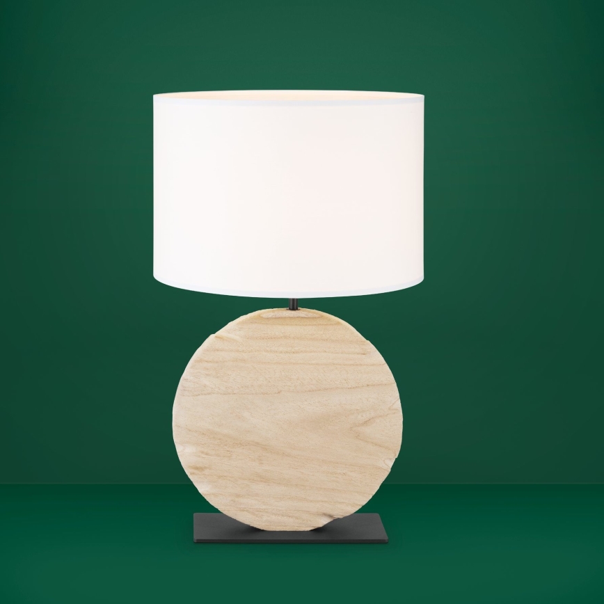 Eglo - Pöytävalaisin 1xE27/40W/230V 63,5 cm ruskea