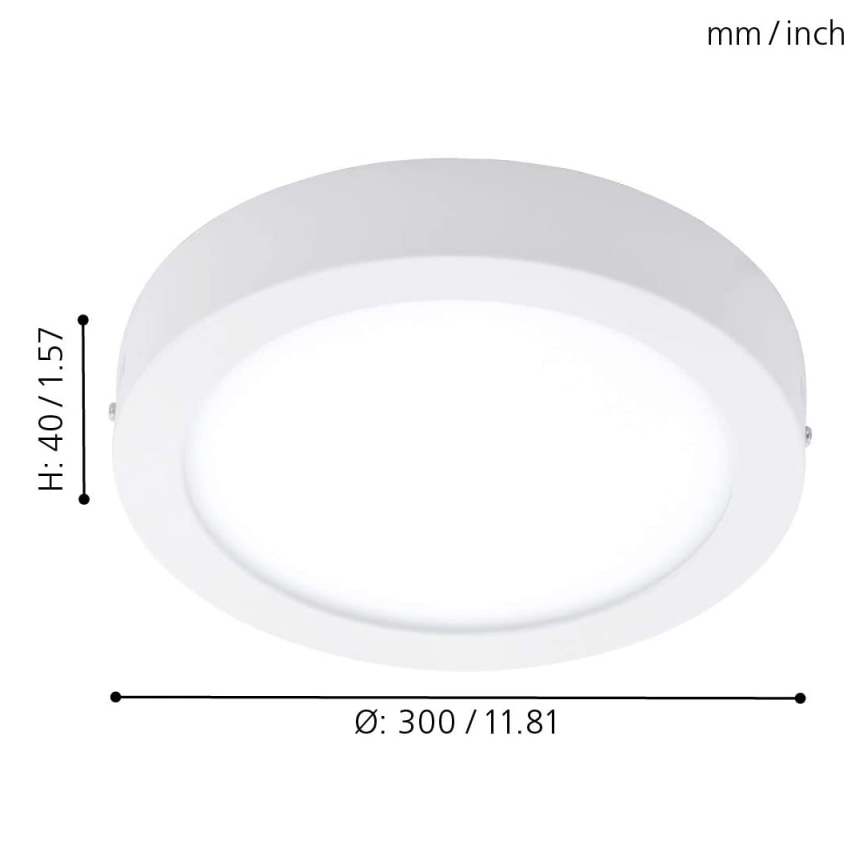 Eglo - RGBW Himmennettävä kattovalaisin FUEVA-C LED/21W/230V