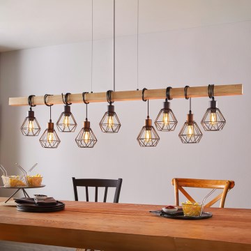 Eglo - Riippuvalaisin TOWNSHEND 9xE27/60W/230V