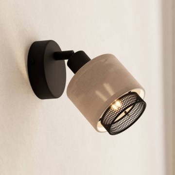 Eglo - Seinäkohdevalo 1xE14/40W/230V musta/beige