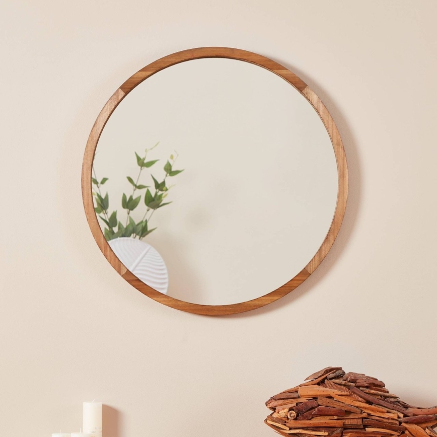 Eglo - Seinäpeili halkaisija 70 cm ruskea