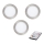 Eglo - SET 3x LED Himmennettävä upotettava kattovalaisin TINUS LED / 6W / 230V + RC