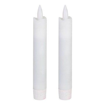 Eglo - SETTI 2x LED KynttiläLED/1xAAA 15 cm valkoinen