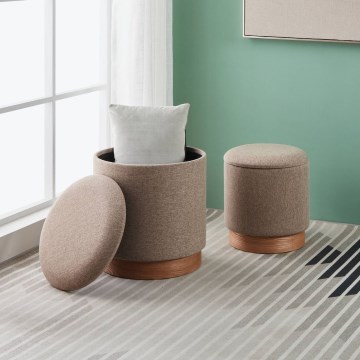 Eglo - SETTI 2x Tabouret halkaisija 30,5/37 cm ruskea