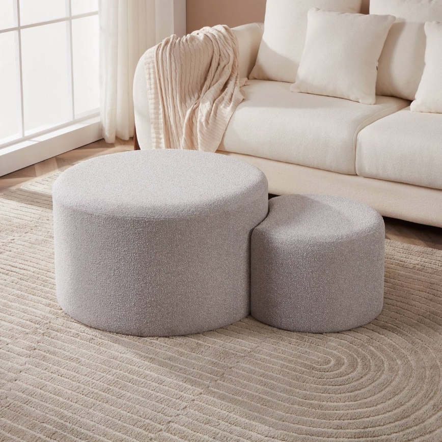 Eglo - SETTI 2x Tabouret halkaisija 45,5/70 cm harmaa