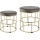 Eglo - SETTI 2x Tabouret harmaa/kulta