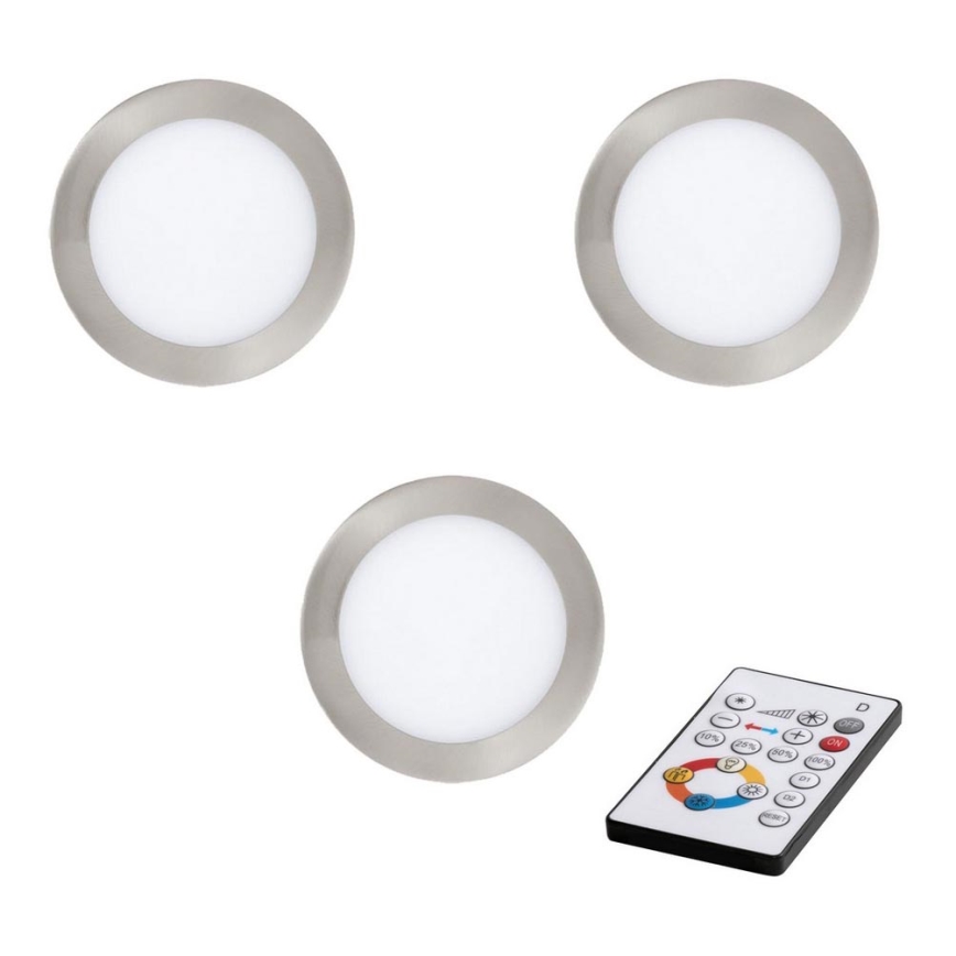 Eglo - SETTI 3x himmennettävä LED-kattovalaisin TINUS LED/11W/230V + kaukosäädin