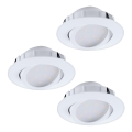 Eglo - SETTI 3x Himmennettävä riippuva LED-kattovalaisin PINEDA 1xLED/5,5W/230V