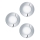 Eglo - SETTI 3x LED Kylpyhuoneen upotettava valo FUEVA 1xLED/2,8W/230V IP44 kiiltävä kromi