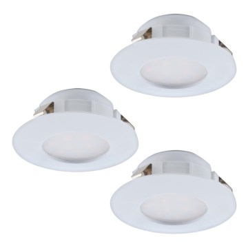 Eglo - SETTI 3x LED Kylpyhuoneen upotettava valo PINEDA 1xLED/4,9W/230V IP44
