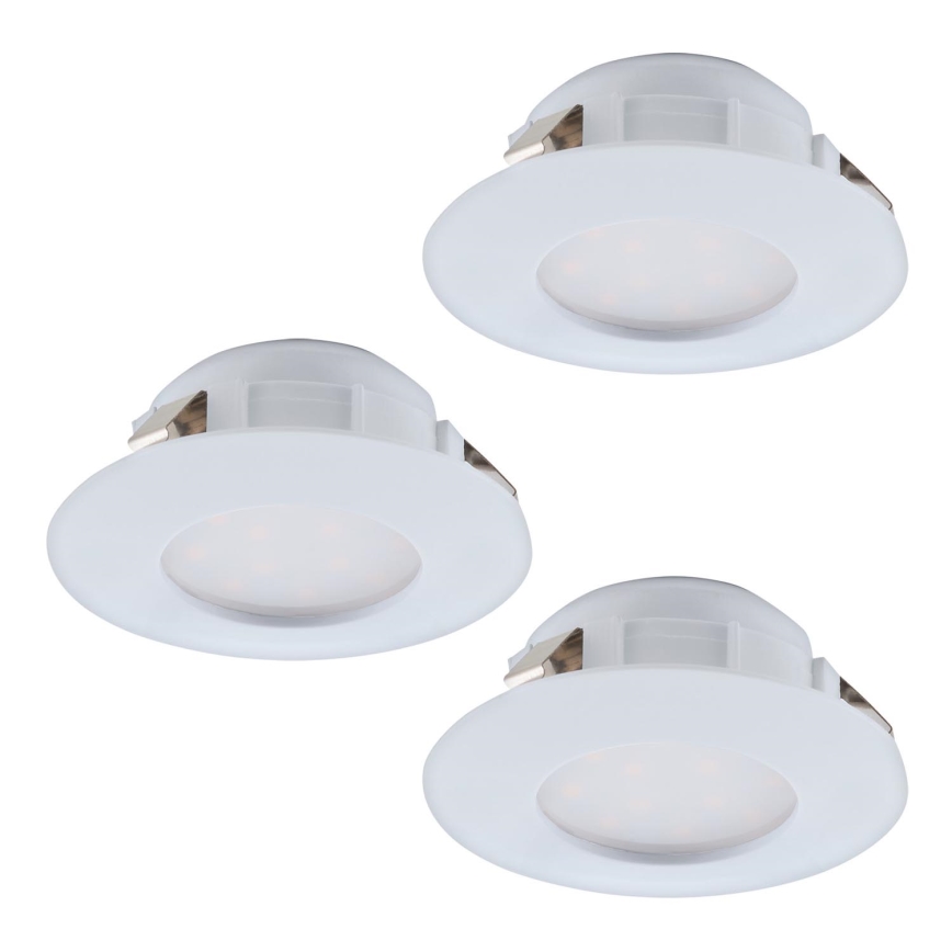 Eglo - SETTI 3x LED Kylpyhuoneen upotettava valo PINEDA 1xLED/4,9W/230V IP44