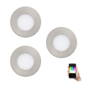 Eglo - SETTI 3x LED RGB Himmennettävä riippuva kattovalaisin FUEVA-C 1xLED/3W/230V