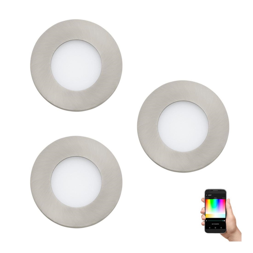 Eglo - SETTI 3x LED RGB Himmennettävä riippuva kattovalaisin FUEVA-C 1xLED/3W/230V