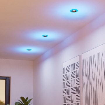 Eglo - SETTI 3x LED RGBW Himmennettävä kylpyhuoneen kattovalaisin 3xLED/3,8W/230V 2700-6500K IP44 + kauko-ohjaus