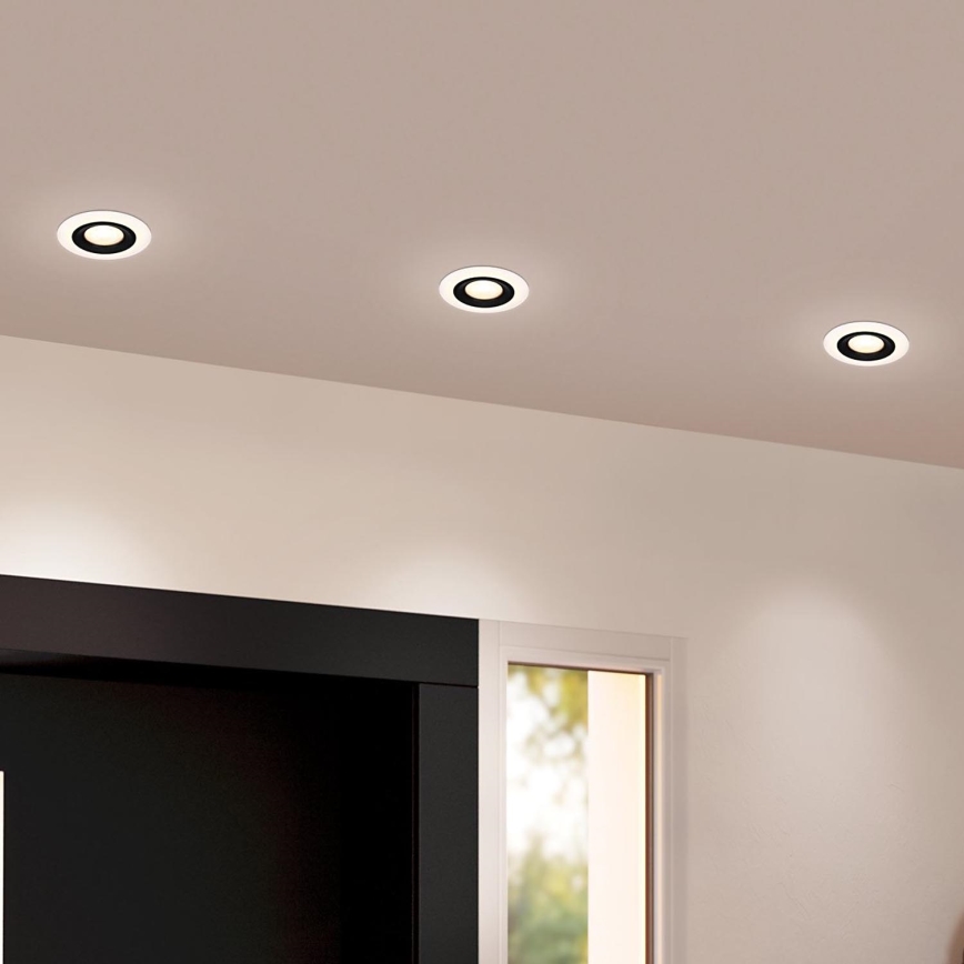 Eglo - SETTI 3x LED upotettava valo 3xLED/4,8W/230V musta