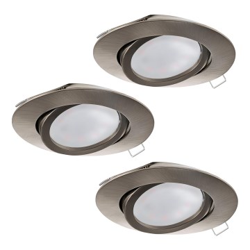 Eglo - SETTI 3x Riippuva LED-kattovalaisin TEDO 3xGU10-LED/5W/230V
