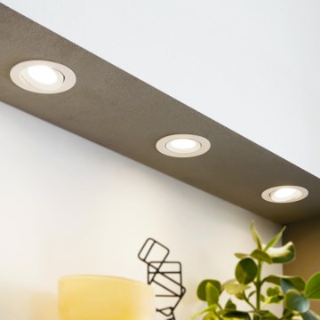 Eglo - SETTI 3x Upotettu valo SARTIANO 1xLED/5W/230V