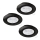 Eglo - SETTI 3xLED Kylpyhuoneen upotettu valo 1xGU10/4W/230V IP44 musta