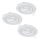 Eglo - SETTI 3xLED Kylpyhuoneen upotettu valo 1xGU10/4W/230V IP44 valkoinen