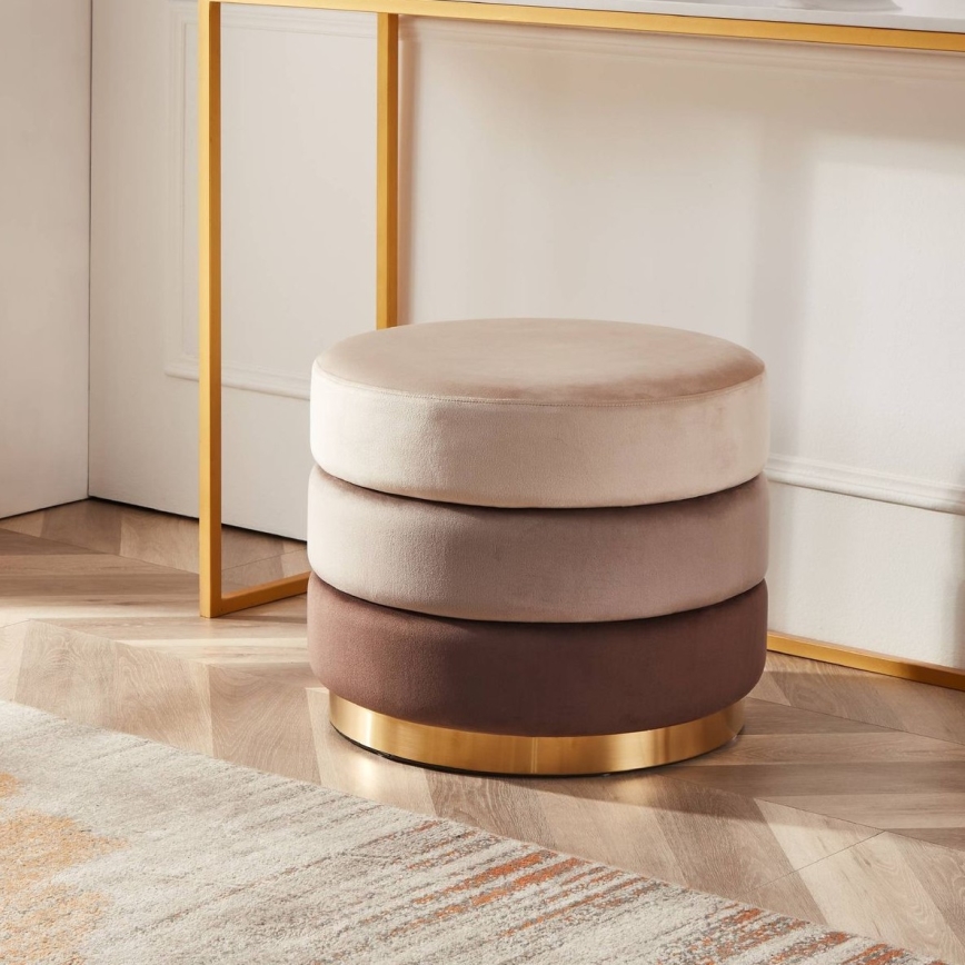 Eglo - Tabouret 42,5x50 cm ruskea/kulta