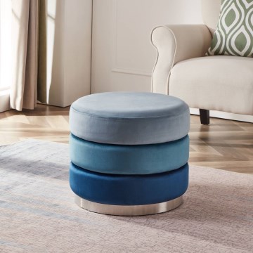 Eglo - Tabouret 42,5x50 cm sininen/kromi