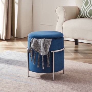 Eglo - Tabouret 46x41 cm sininen/kromi
