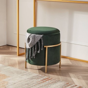 Eglo - Tabouret 46x41 cm vihreä/kulta