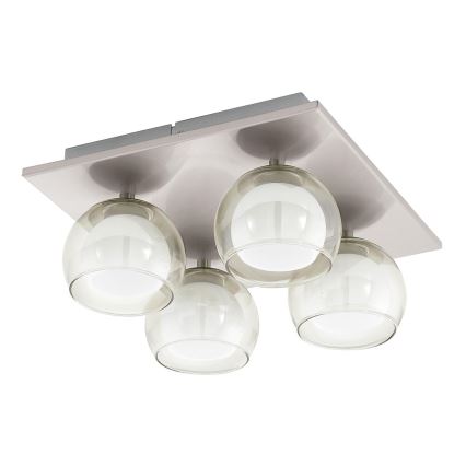 Eglo - Vaihtolasi kattokruunulle ja kattovalaisimelle ROMAGNESE halkaisija 5,5 cm inner/maitomainen