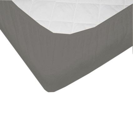EKO - Vedenpitävä lakana kuminauhalla JERSEY 120x60 cm harmaa