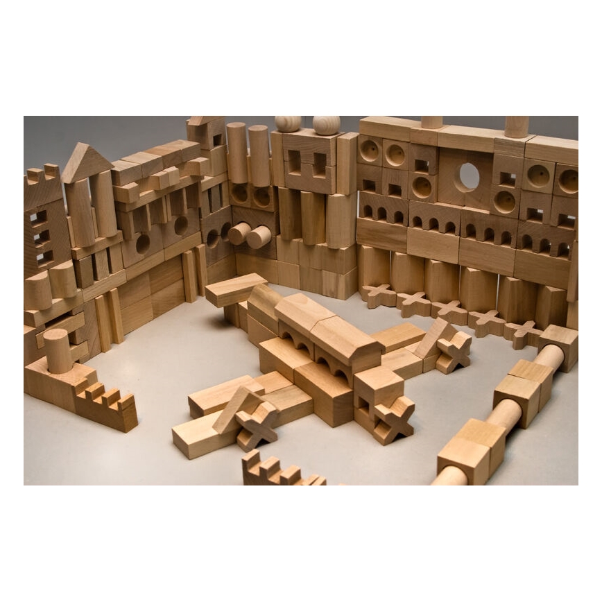 EkoToys - Luonnolliset puiset palikat 220 kpl