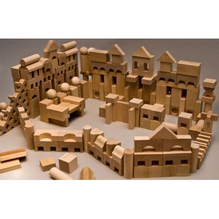 EkoToys - Luonnolliset puiset palikat 220 kpl